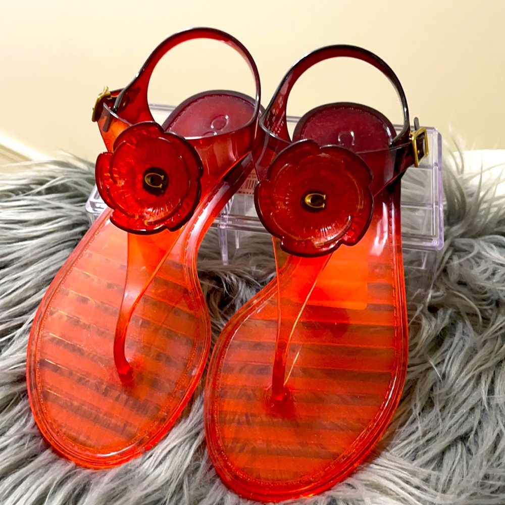 New! Coach sandals sz 5